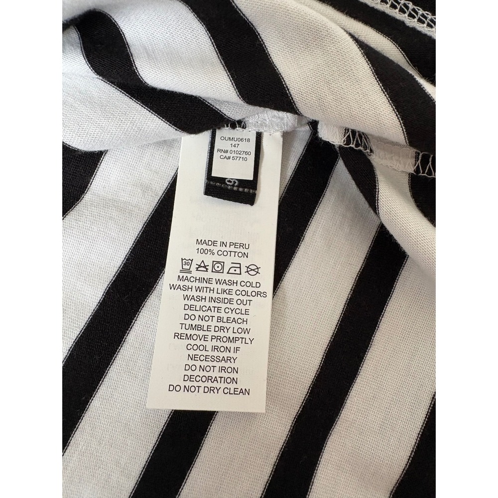 Kate Spade Broome Street Queen Bee Striped T-Shirt Parisian Nautical Glitter M - Picture 5 of 7